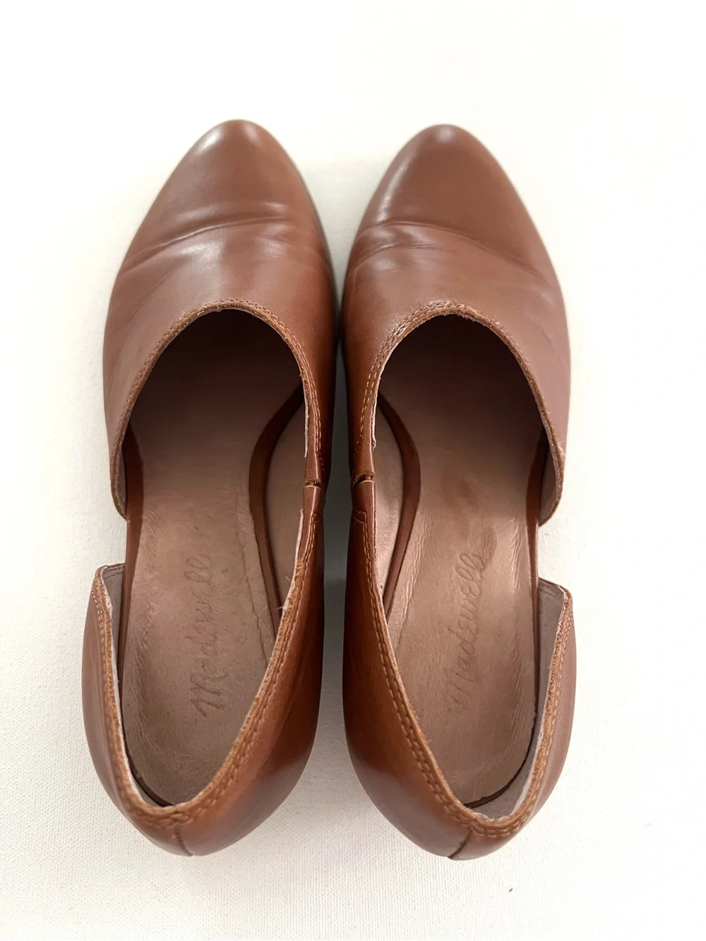 Madewell The Lucie Shoe in Leather English Saddle Size 8.5